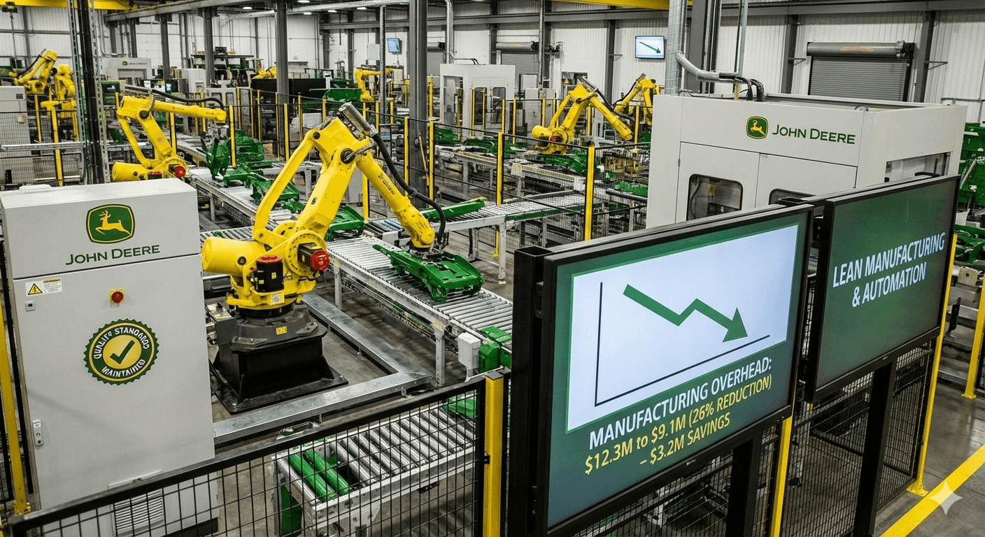 John Deere Manufacturing Overhead Reduction